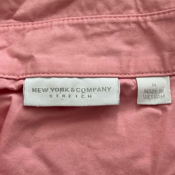 Pink Button-Up Women's Top - Picture 5 of 5